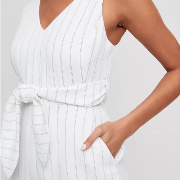 Aritzia Wilfred Stripe Écoulement Romper Size 8 - Picture 5 of 6
